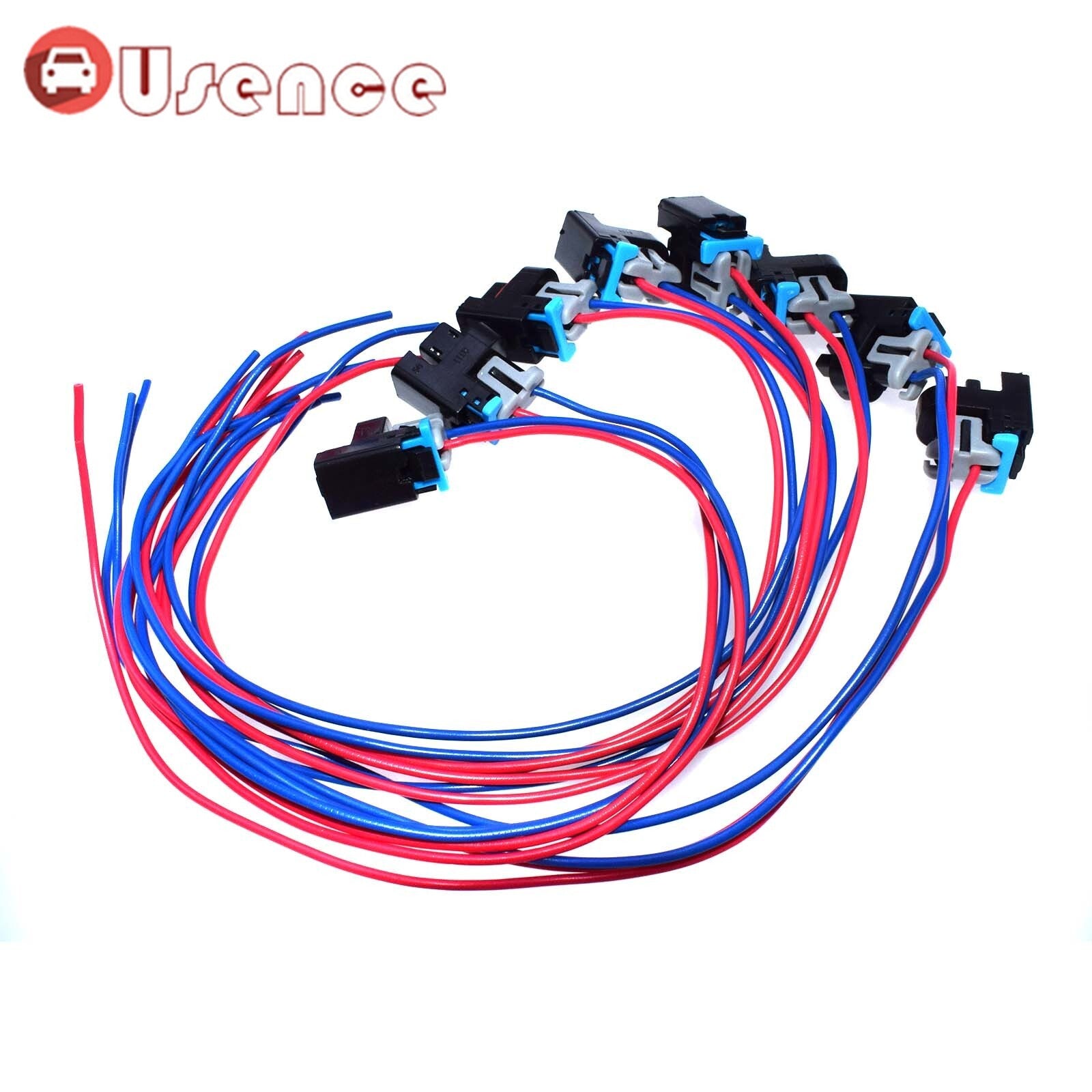 8Pcs Fuel Injector 2-way Connector Wiring Harness Pigtail 1P1575 for GM for Saturn