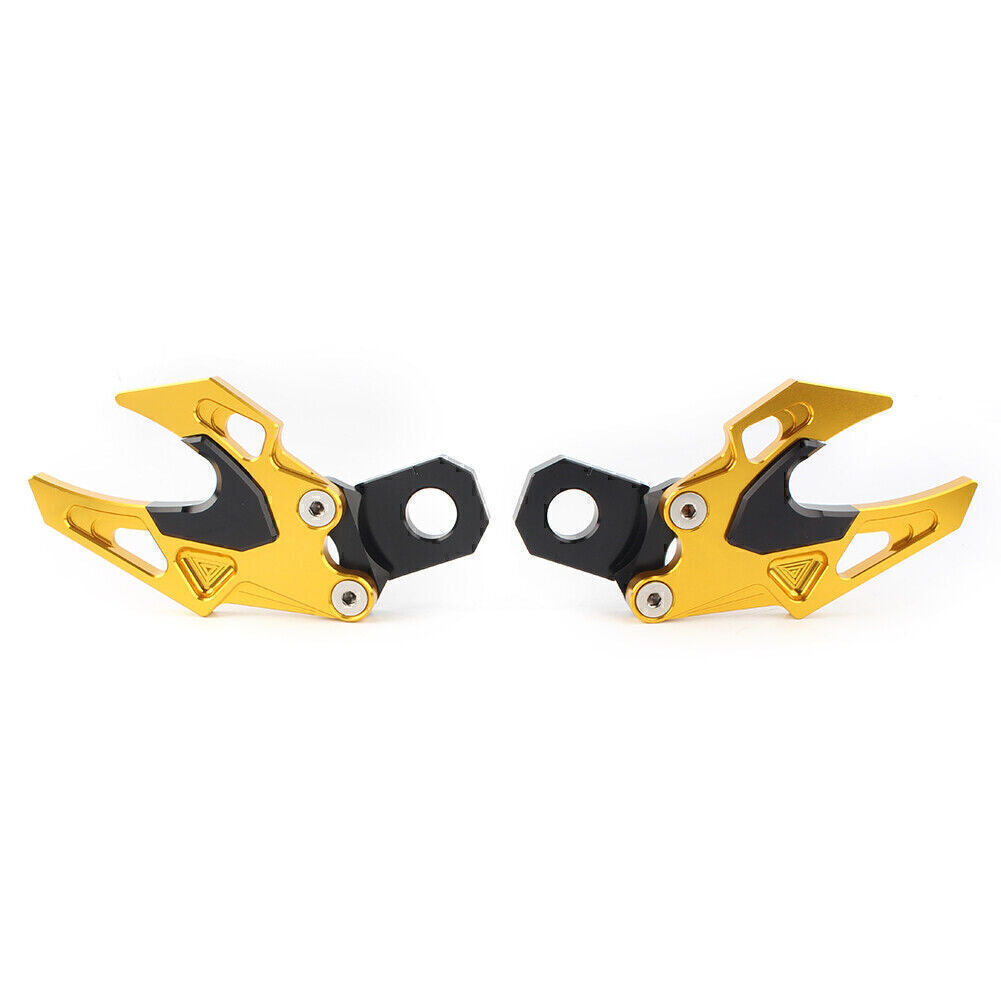 Aluminum Rear Fork Chain Adjuster Fit for Honda CB650F 2014 2015 2016 2017 2018 Gold