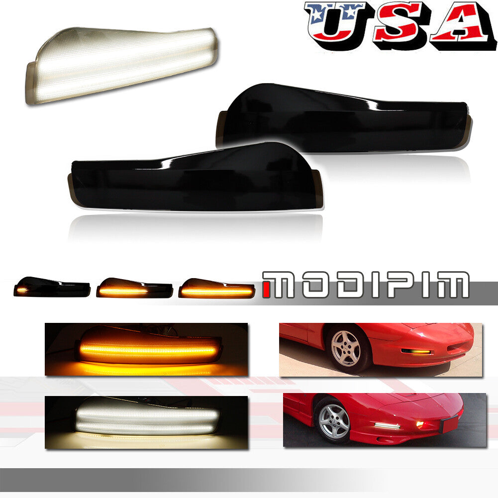 Smoke switch LED front turn signal for 93-97 for Pontiac Firebird Trans Am- v