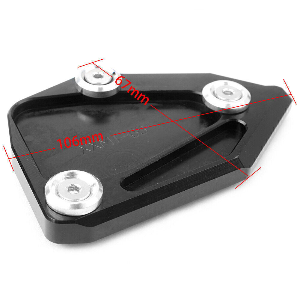 Kickstand Side Foot Stand Extension Pad Plate Fit for BMW C650 GT 2012-2016 15 Blue Q