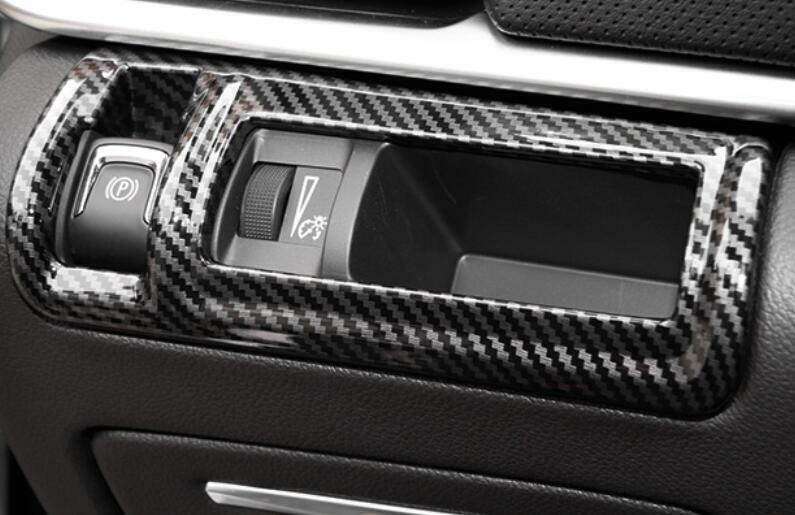 for Cadillac XTS 2013-2019 Carbon Fiber Driving Position Hand Brake Cover Trim