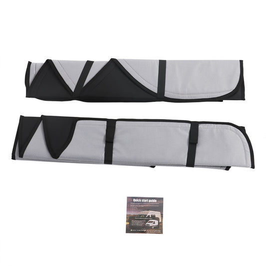 4-Season Pre-Season Door and Window Covers Suitable for 15-22 Transit Medium-High Roofs - n