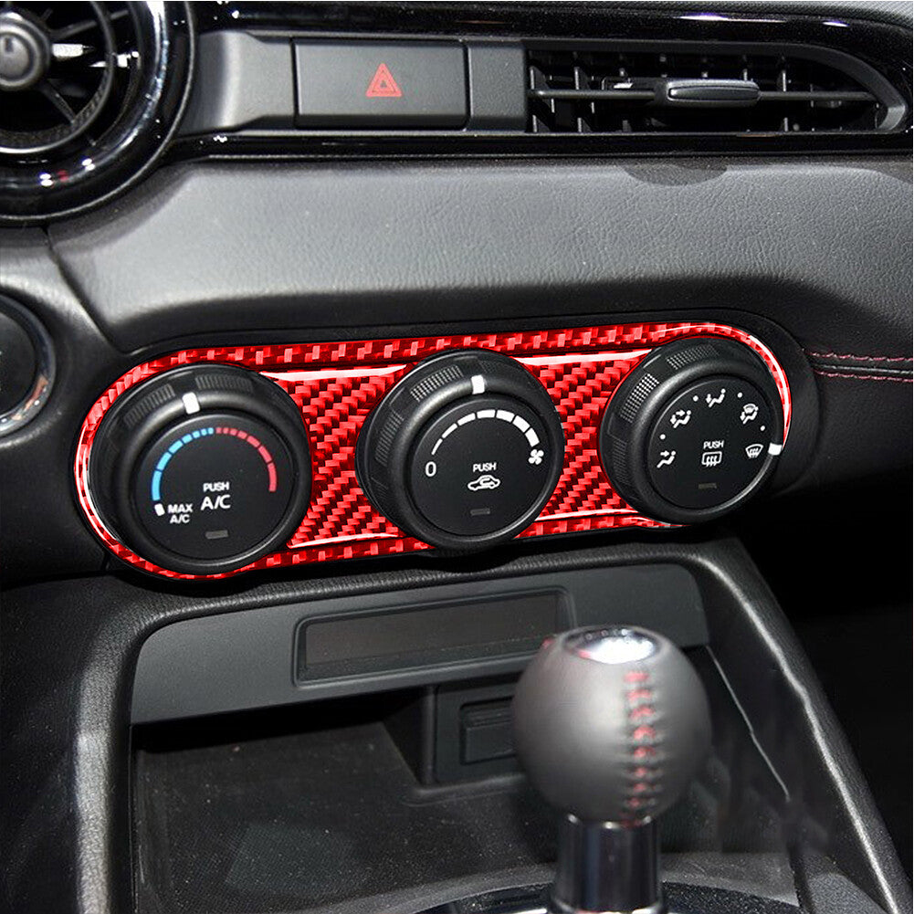 Red Carbon Fiber Rear Door Panel Cover Trim For Land for Range Rover Sport 2014-2017 v