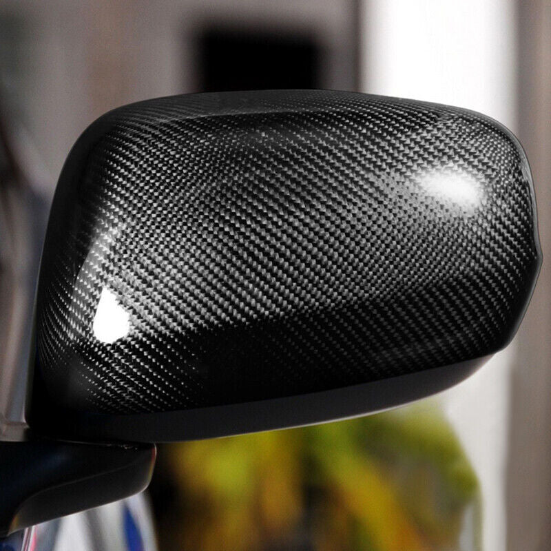 Pair Real Carbon Fiber Car Side Mirror Cover Caps Fit for Honda 2008-2013 2PCS