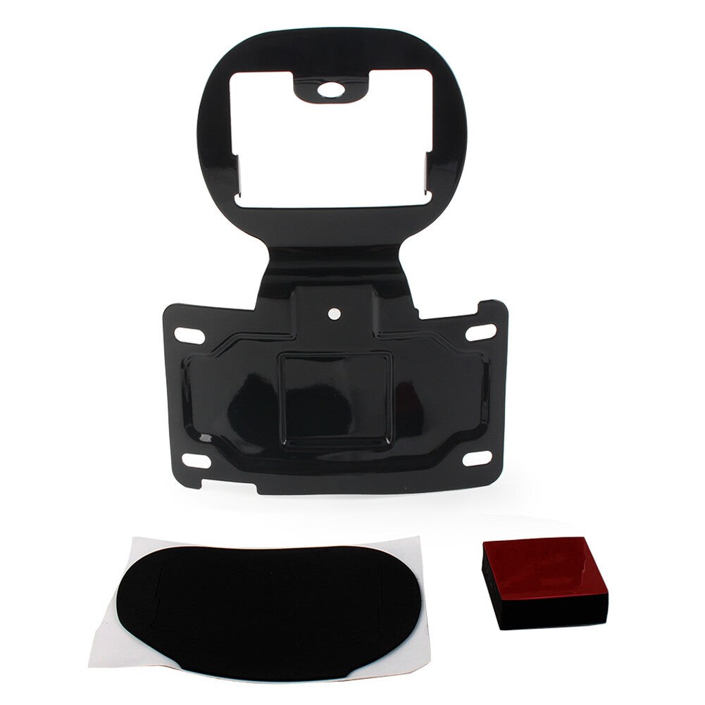 Fit for Harley Touring License Plate Relocation Holder Bracket Kit Black Motorcycle
