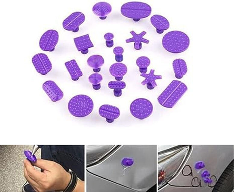 Paintless Dent Fix Tools 24pcs Glue Pulling Tabs Auto Body Paintless Dent Repair v