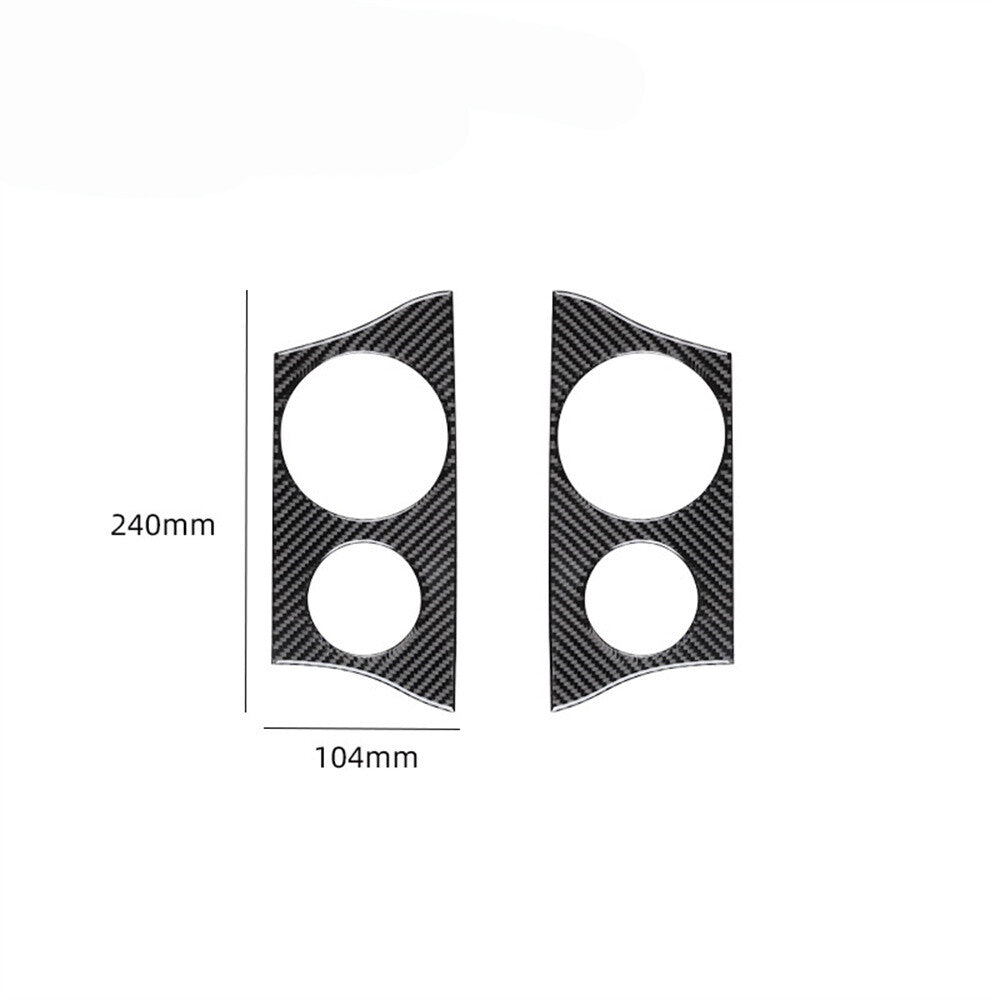 Carbon Fiber Interior Headlight Switch Cover Trim Sticker for Audi Q5 2018-2021 v