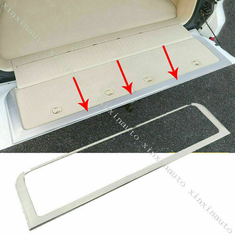 Silver Rear Trunk Tailgate Frame Molding Cover for Toyota for Land Cruiser 2008-2021