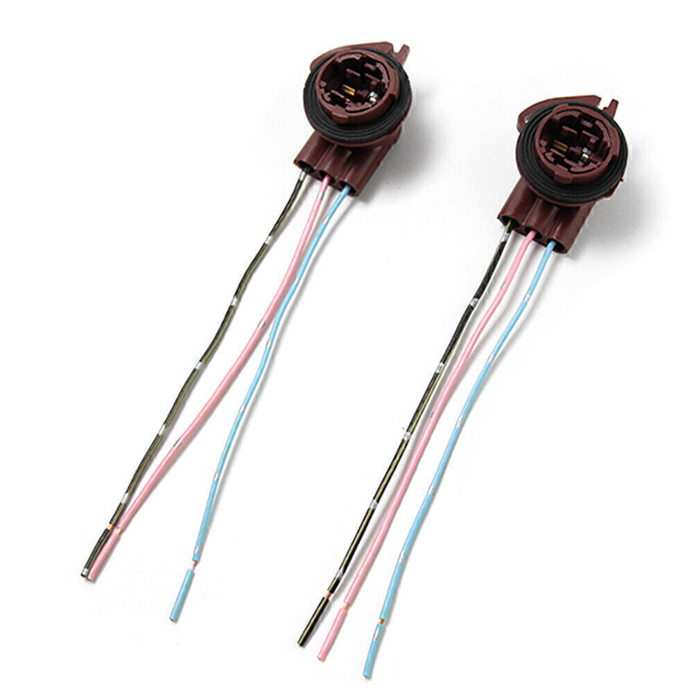 2x 3157 4157 Bulb Socket Brake Turn Signal Light Harness Wire Plug Connector Q