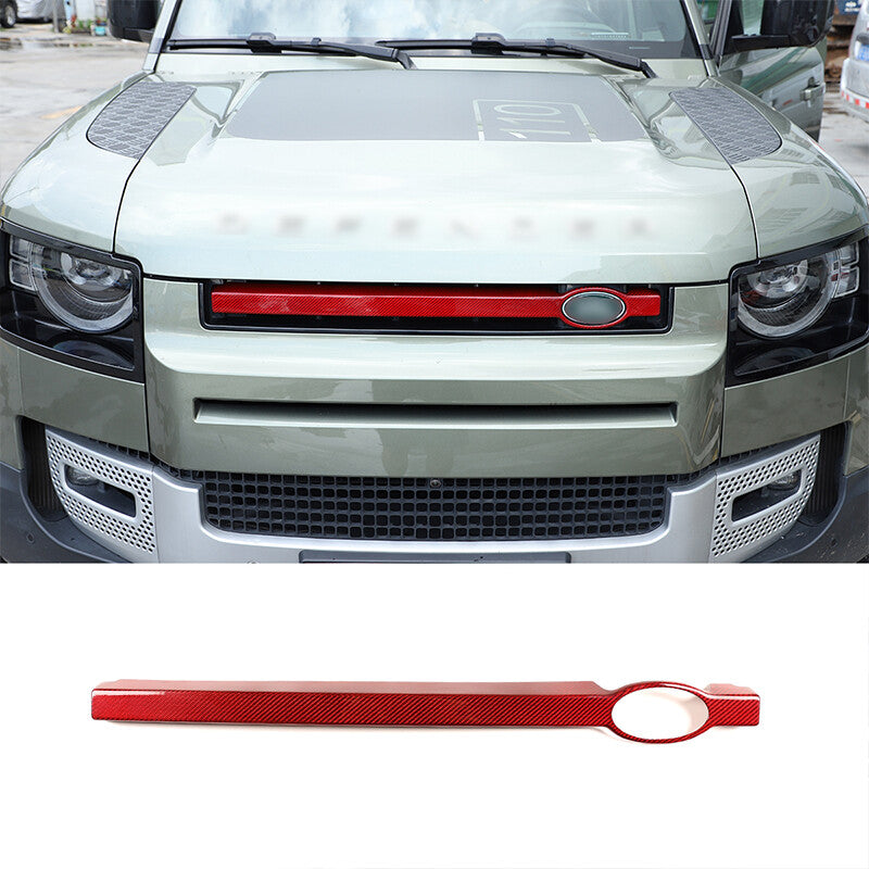 Red Front Center Mesh Grille 1 Piece for Land Rover for Defender 90 110 2020 - 2024