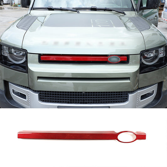 Red Front Center Mesh Grille 1 Piece for Land Rover for Defender 90 110 2020 - 2024