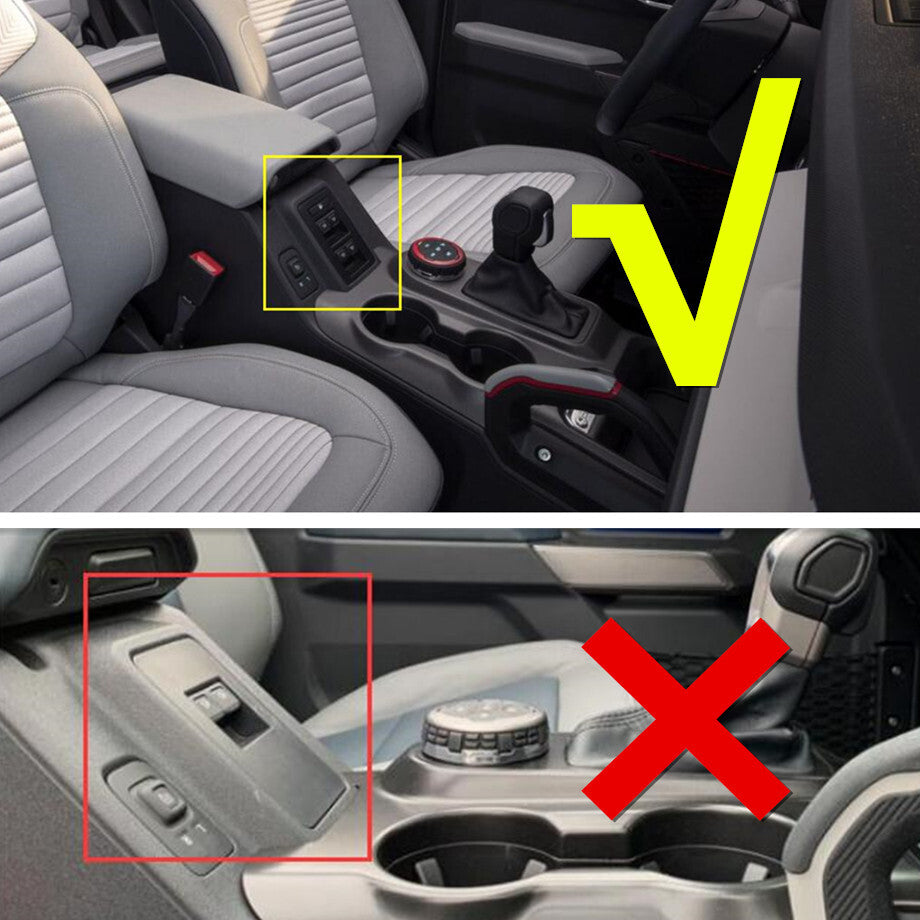 For 2021-2023 Bronco Red Carbon Fiber Window Lift Switch Button Panel Trim v