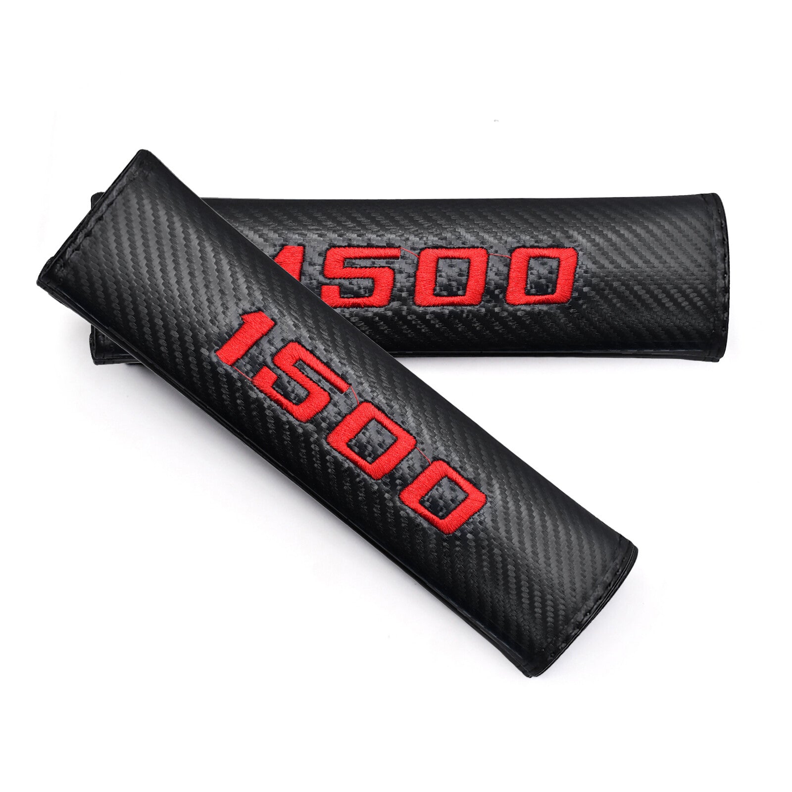 2X Red Embroider for Seat Belt Shoulder Pads Cover for Dodge for Ram 1500 Accessories Q