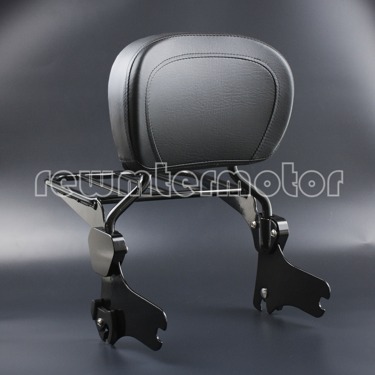 Detachable Backrest Sissy Bar Luggage Rack Fit for Harley Road King Glide FLHX
