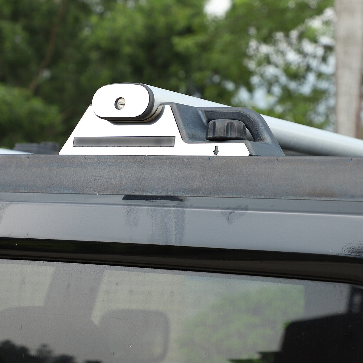 Chrome roof rack base vinyl insert sticker decoration for HUMMER H2 2003-2009 12 pieces