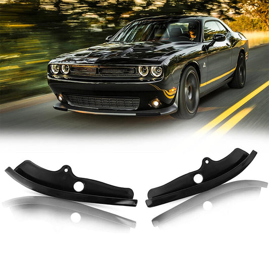 2Pc Front Bumper Lip Splitter Protector for Dodge for Challenger Scat Pack R/T GT SRT392