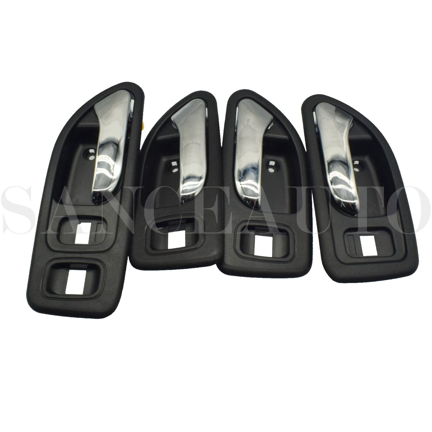 Chrome-finish interior door handles, front, rear, left, and right, suitable for 94-97 for Honda Accord. n