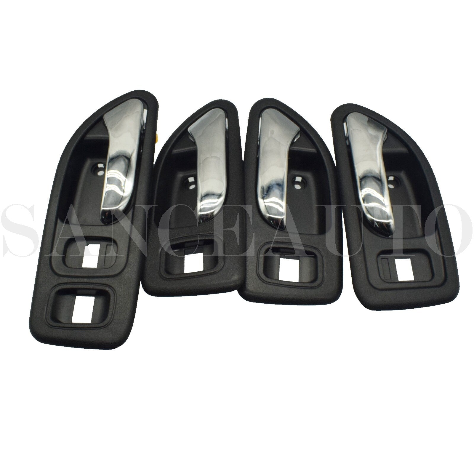 Chrome-finish interior door handles, front, rear, left, and right, suitable for 94-97 for Honda Accord. n