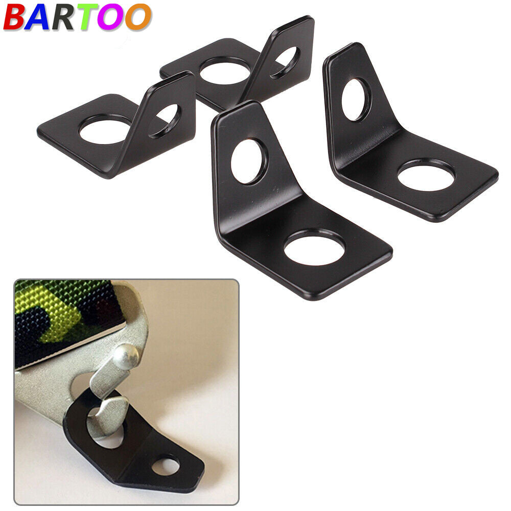 4PCS Belt Mounting 90 Degree Angle Bracket Kit for Seat L-Bracket Hardware Kit Q