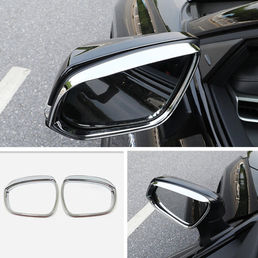 Chrome Rearview Mirror Rain Eyebrow frame Trim for Mitsubishi Outlander 2022-23