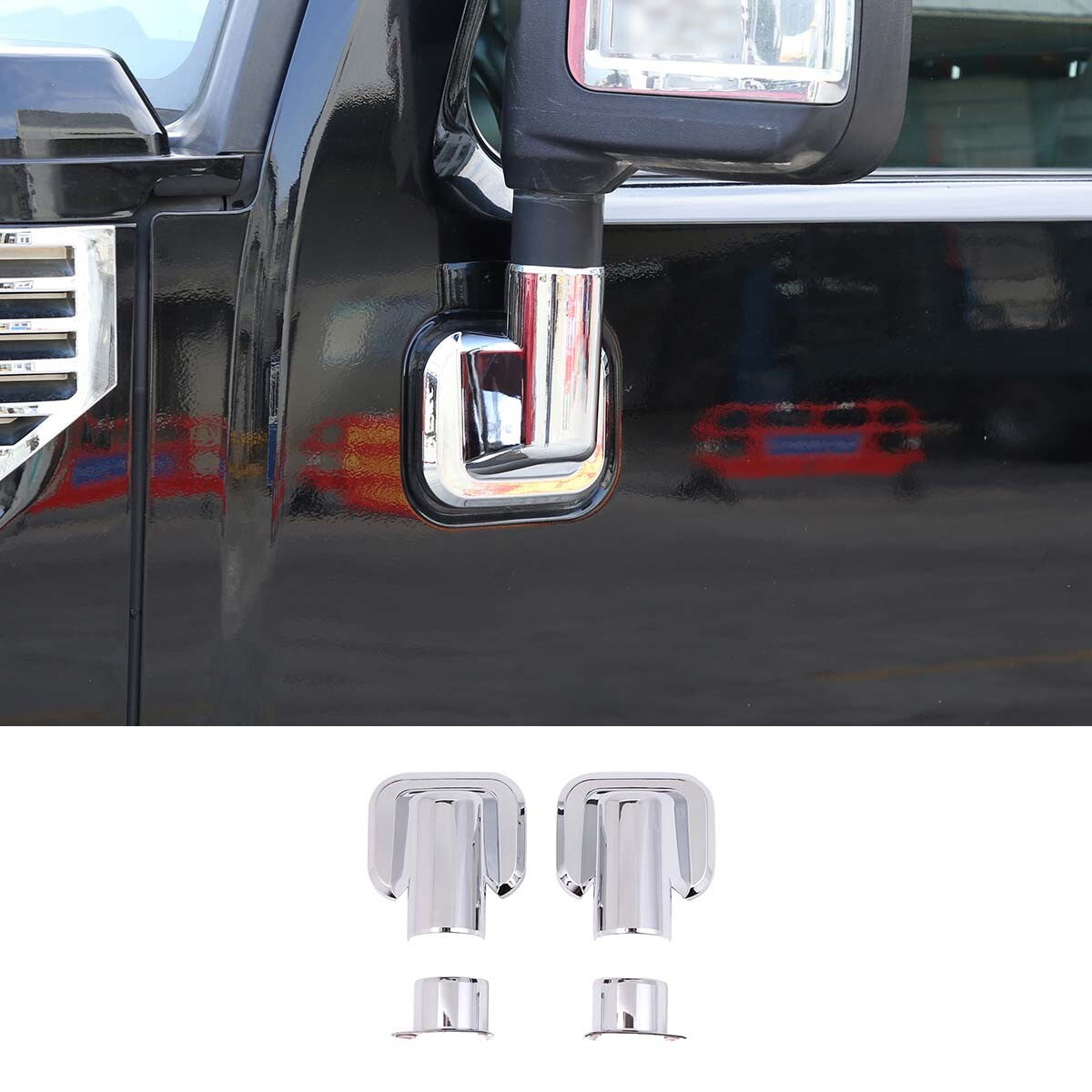 Chrome Headlight Front Bumper Cover For Rogue 2021-23 Accessories- v