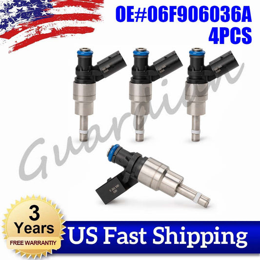 4PCS Fuel Injector 06F906036A for AUDI A3 A4 A5 TT for VW CC EOS for JETTA for PASSAT for TIGUAN
