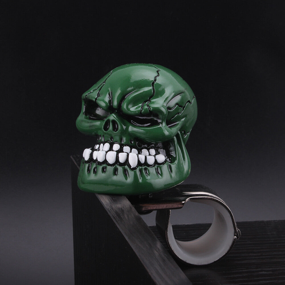 Green Skull Head Car Steering Wheel Spinner Suicide Knob Handle Auto/Truck