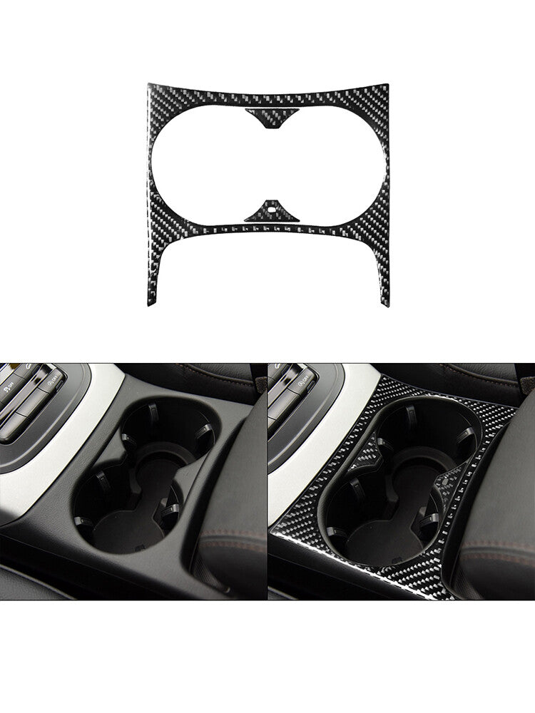 8Pcs Carbon Fiber Navigation Screen Cover Trim For Tacoma 2016-2021 Red v