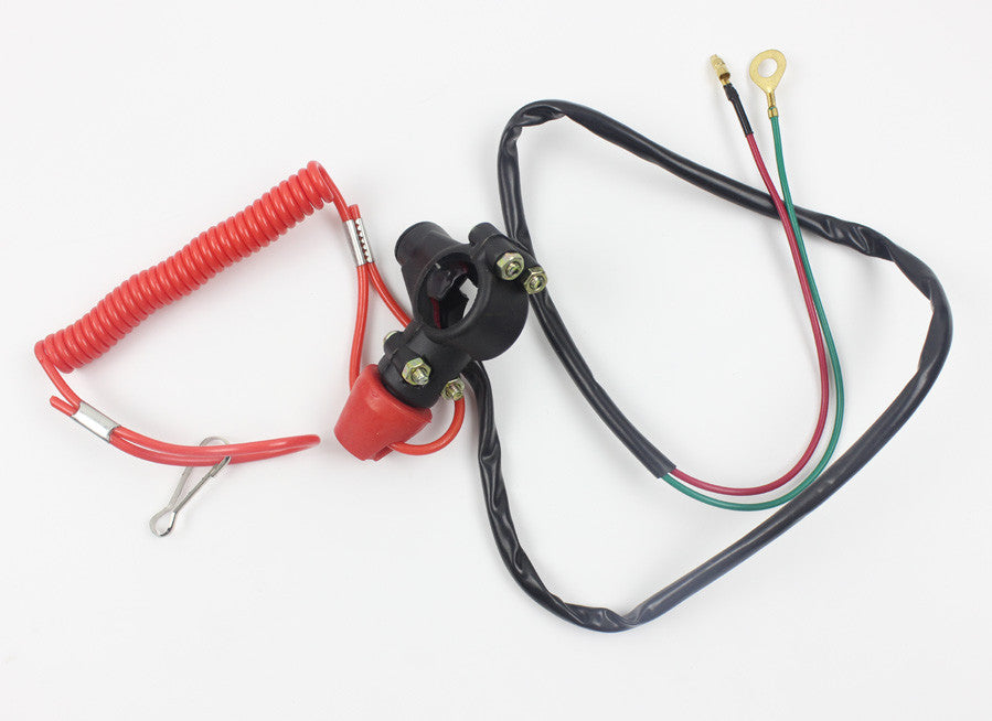 Universal Kill Switch 47cc 49CC 70cc 110cc 125cc ATV Dirt bike tether Line 7/8