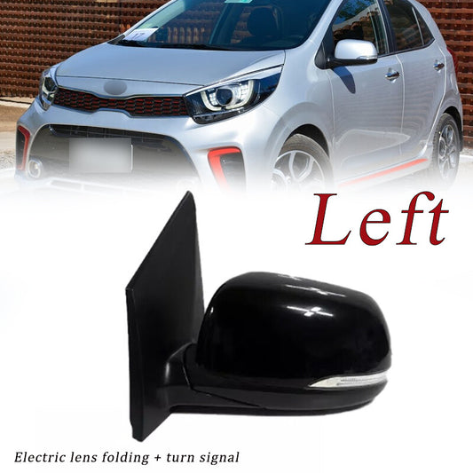 Left side: Applicable to for Kia Picanto 2017/2018 automatic rearview mirror assembly with power lights.