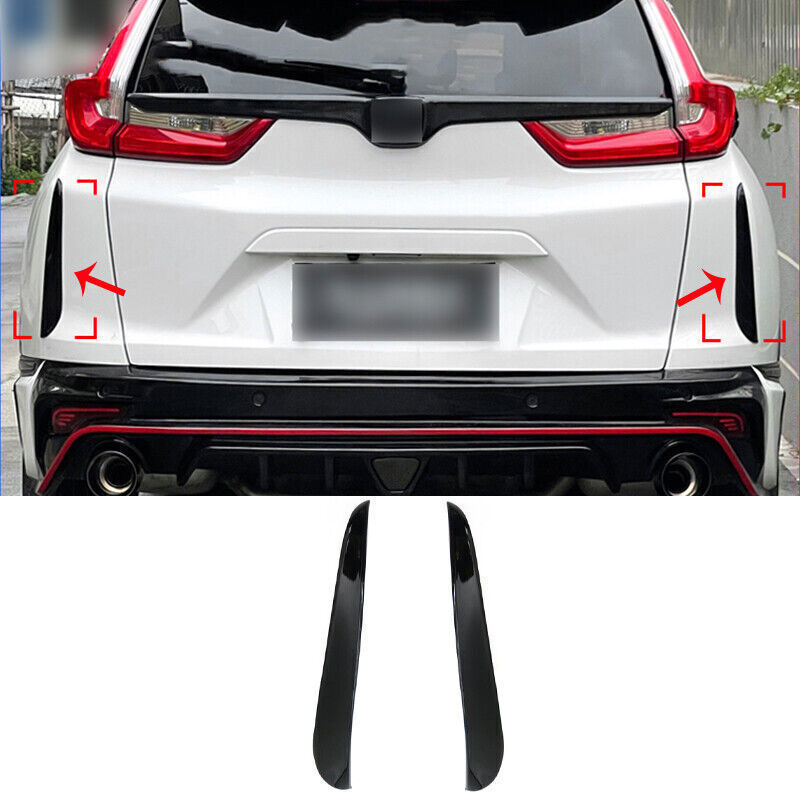 19-21 Fit for Honda CRV CR-V Black Rear Tailgate Trunk Both Side Strip Trim B n