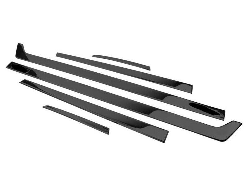 6X Glossy Black Side Door Body Molding Strip Trim for Honda CR-V CRV 2017-2022
