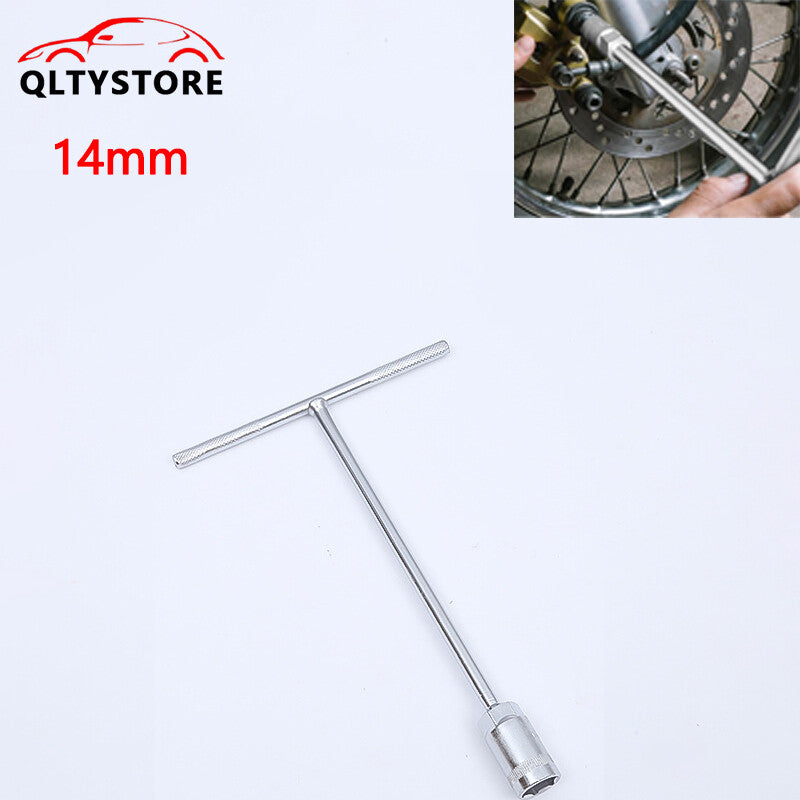 1Pc 14mm Metric T-Handle T Handle 45Steel Socket Wrench Tool For Car Motorcycle