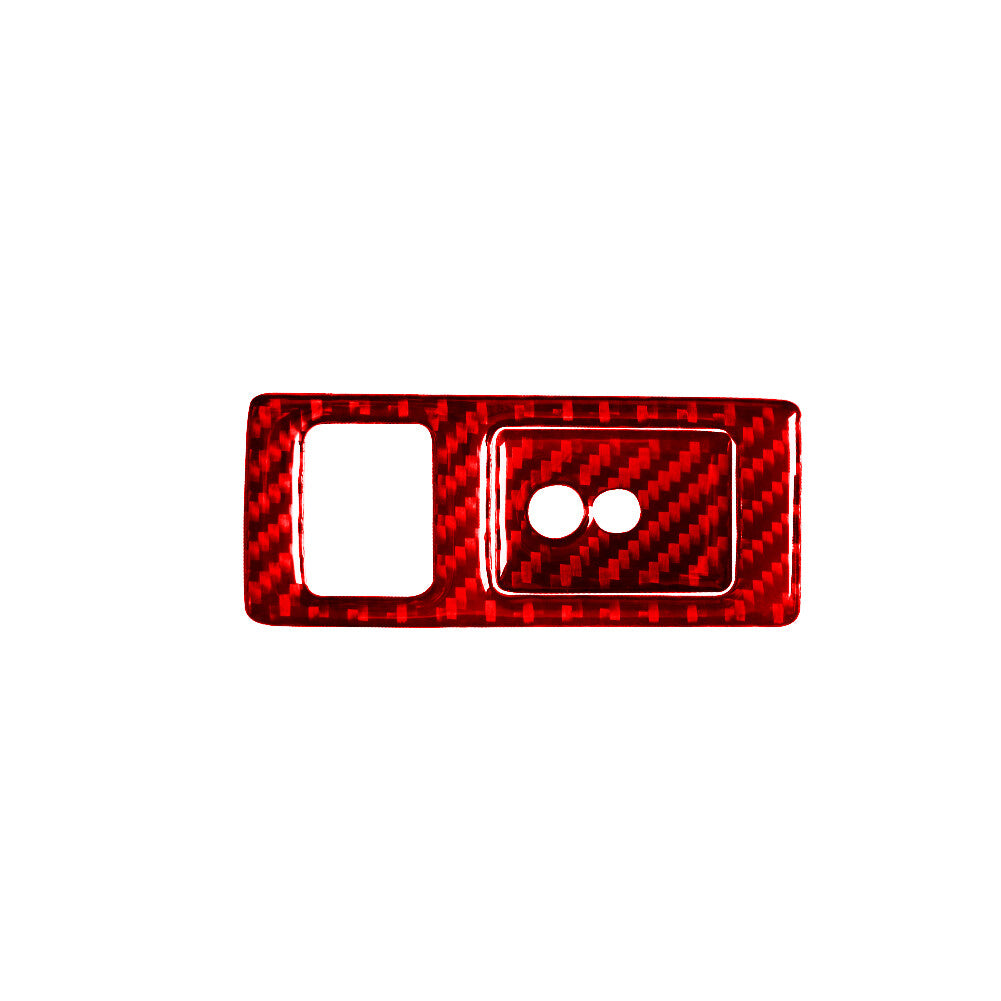 2x Red Carbon Fiber Center Air Vent Outlet Cover Trim for Honda S2000 2004-2009 v