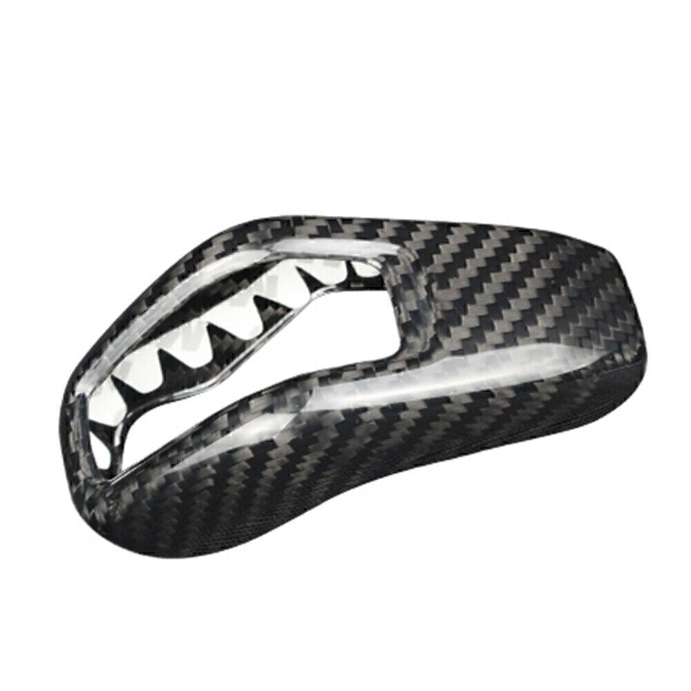 Black Carbon Fiber Gear Shift Knob Cover Trim Fit for Land Rover Range Sport 18-2021