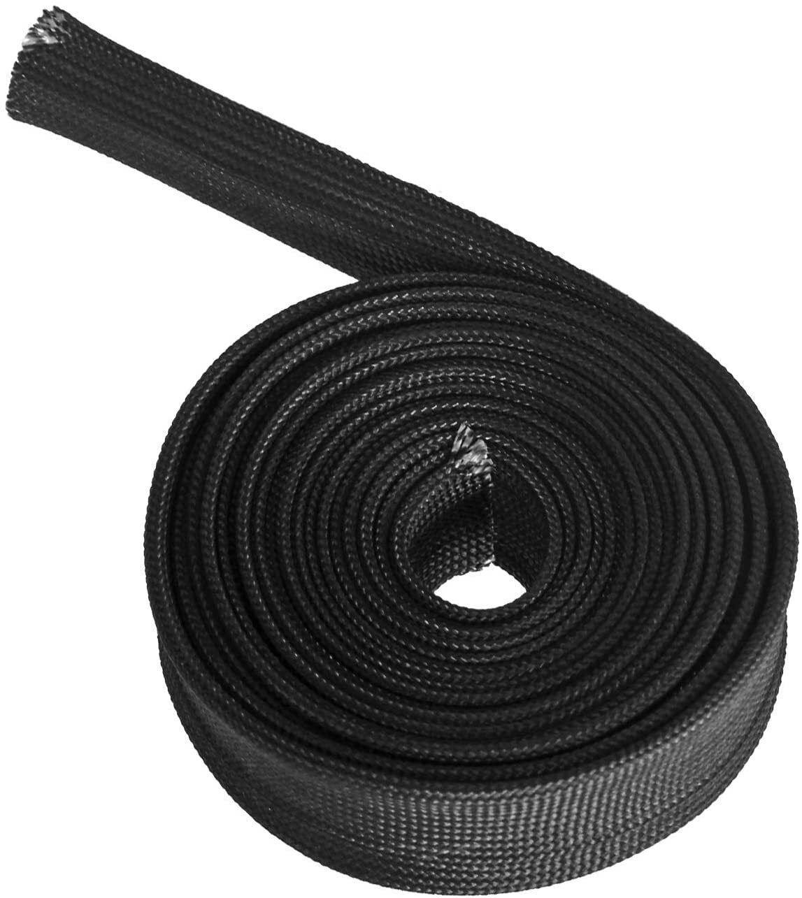Heat-wrapped protective sleeve for steel wire hoses, automotive fiberglass, 10ft-20mm (3/4¡±) heat-sealed tape.