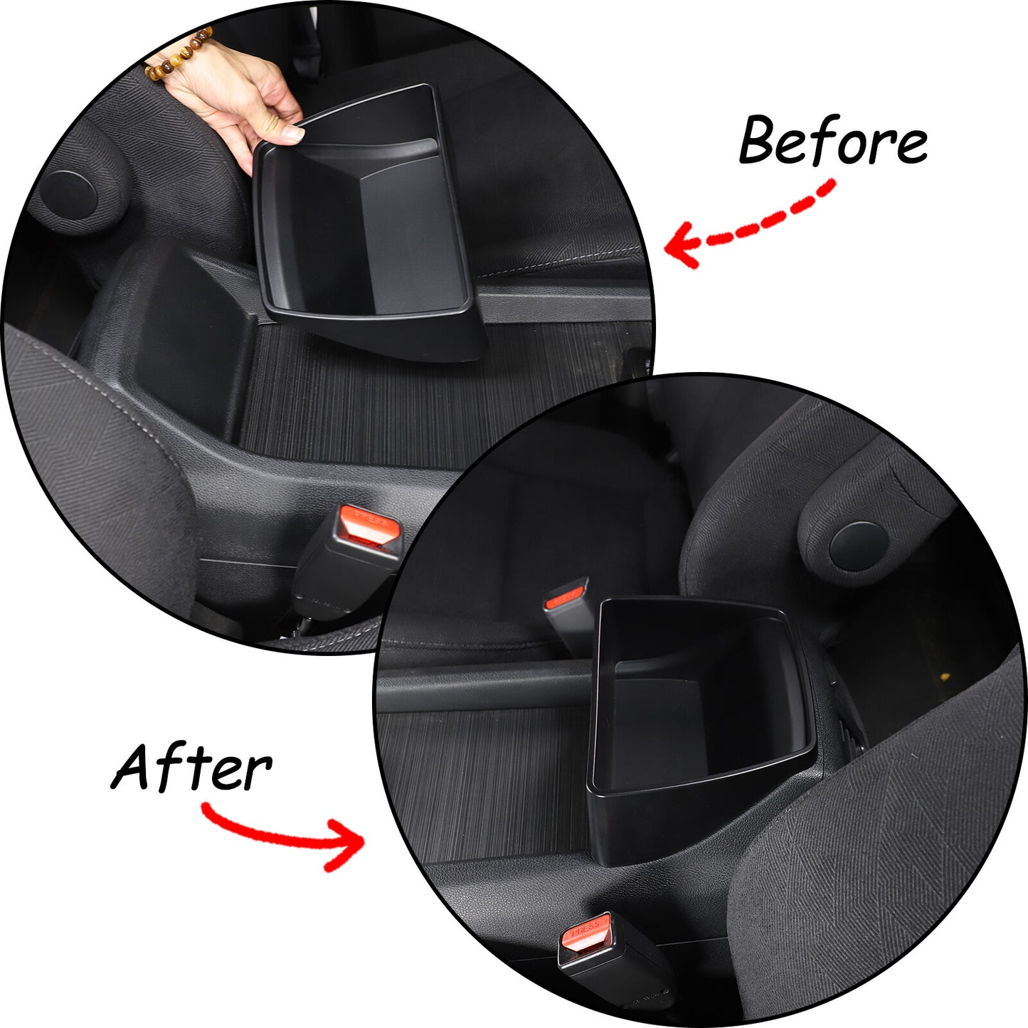 Central control rear storage box tray with ABS for Honda Pilot 2015-2022 ( ) n