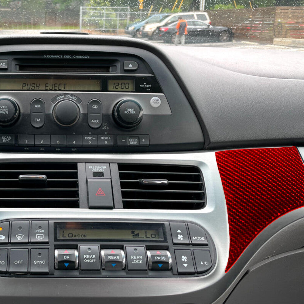 Carbon Fiber Below Climate Control Cover Trim for Acura TSX Type B 2009-2014 v