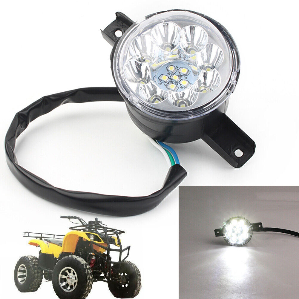 LED Headlight ATV Quad 110CC 125CC 150cc Taotao Coolster Peace Utility 3 wire
