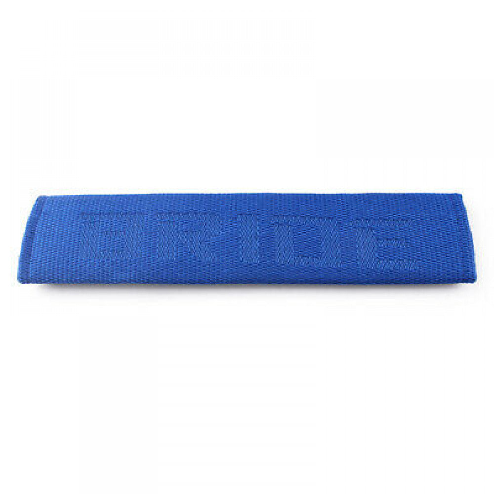 JDM Gradation Neck Headrest Blue 2Pair Pillow +Car for Seat Belt Cover Set Q