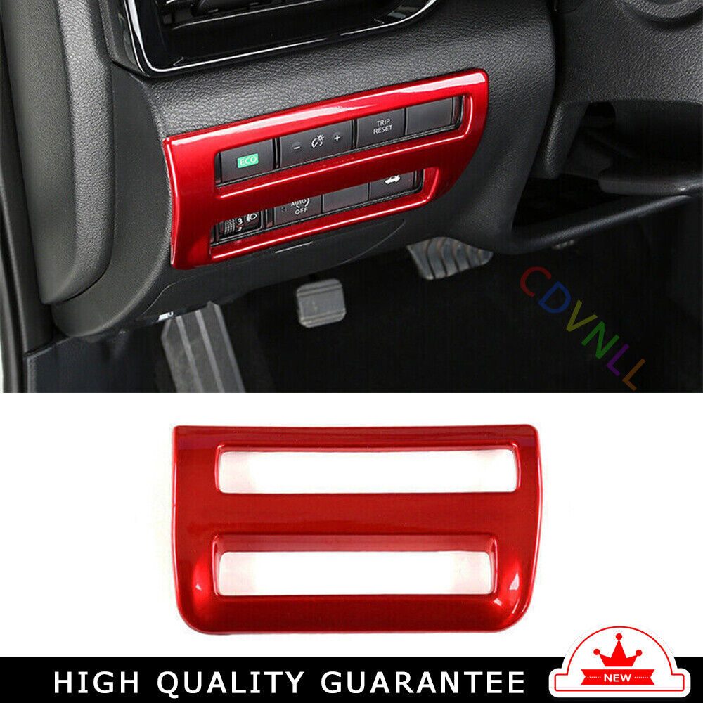Headlight Button Frame Cover Trim for Nissan Sentra Sylphy 2020-2022 Bright Red