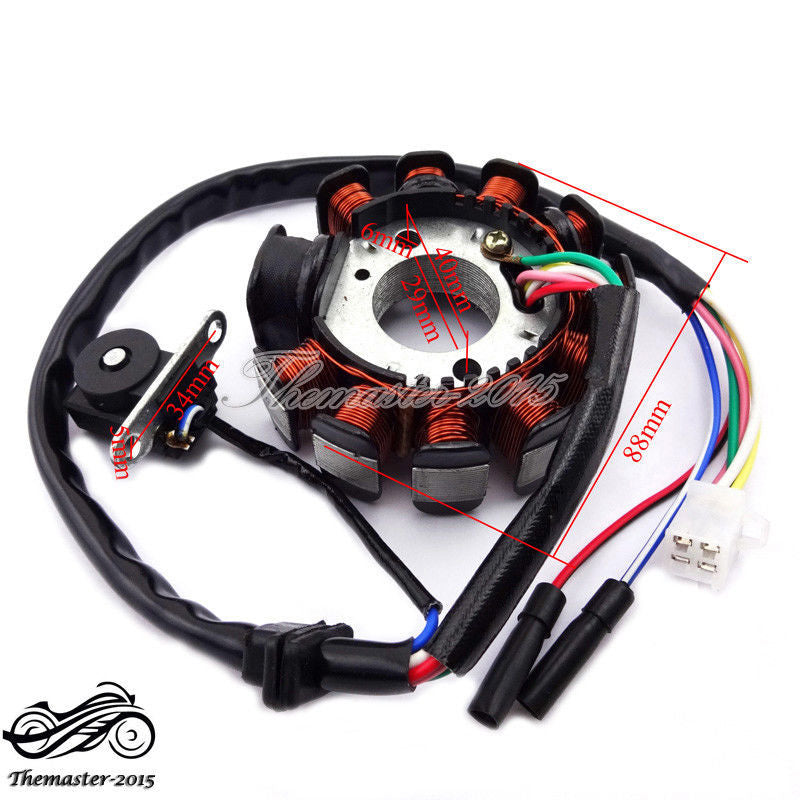 11 Pole Coils Ignition Stator Magneto For GY6 125 150cc Moped Scooter ATV Roketa Q