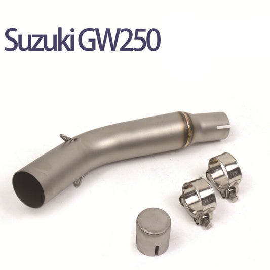 Mid Link Pipe for Suzuki GW250 Stainless Steel Single Exhaust Connected System