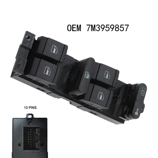 for VW Sharan 2000-2006 Electric Master Window Control Switch-10 Pin 7M3959857 1