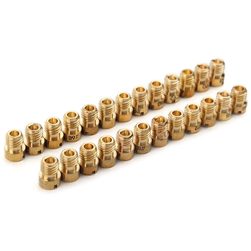 For Dellorto PHBG SHA 5mm #55-#115 Replacement Gold 25x Carburetor Main Jet Q