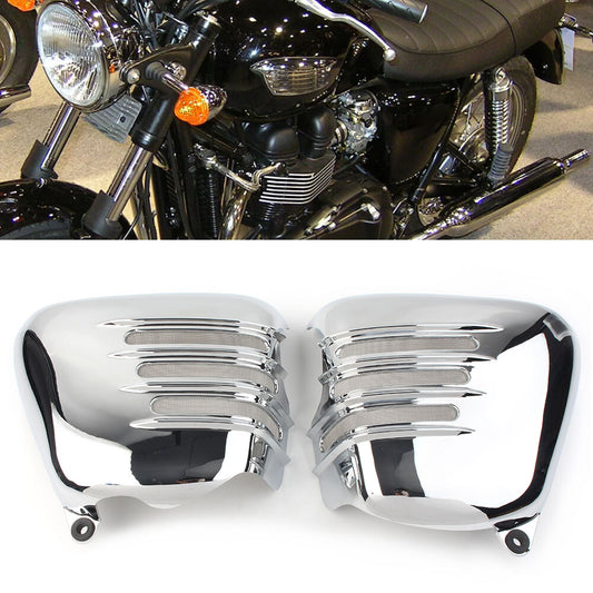 For T100 SE ACE Thruxton 900 Scrambler 01-15 Chrome Battery Side Cover Cowl