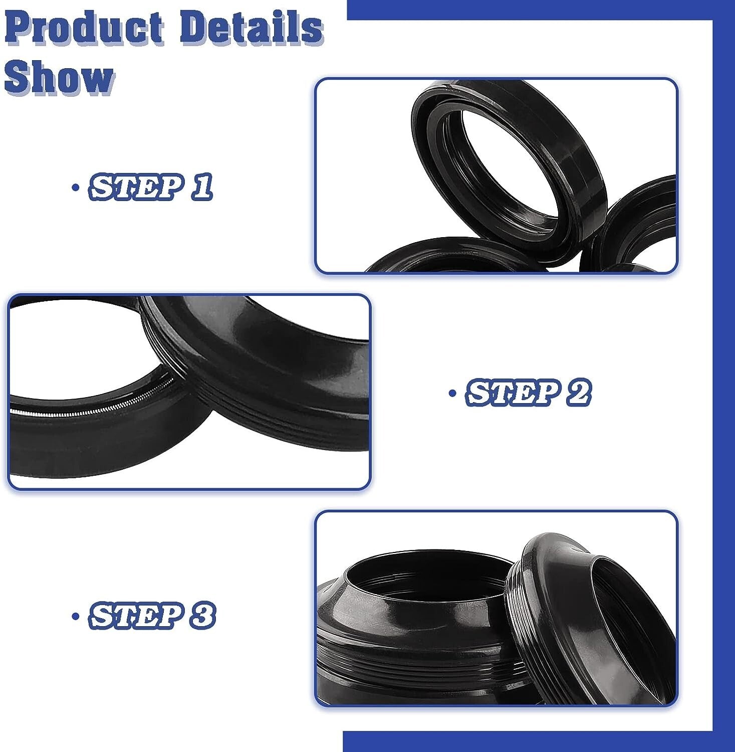 OilDust Seal for Honda CB550SC CB550 SC Nighthawk 550 1982 1983/CB650 SC 1982
