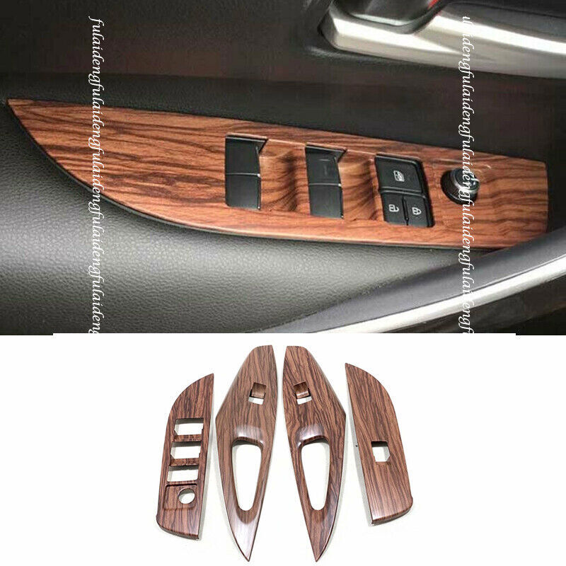 Chrome Rear Window Side Spoiler Wing Cover Trims for Lexus RX350 450H 2016-2019 v