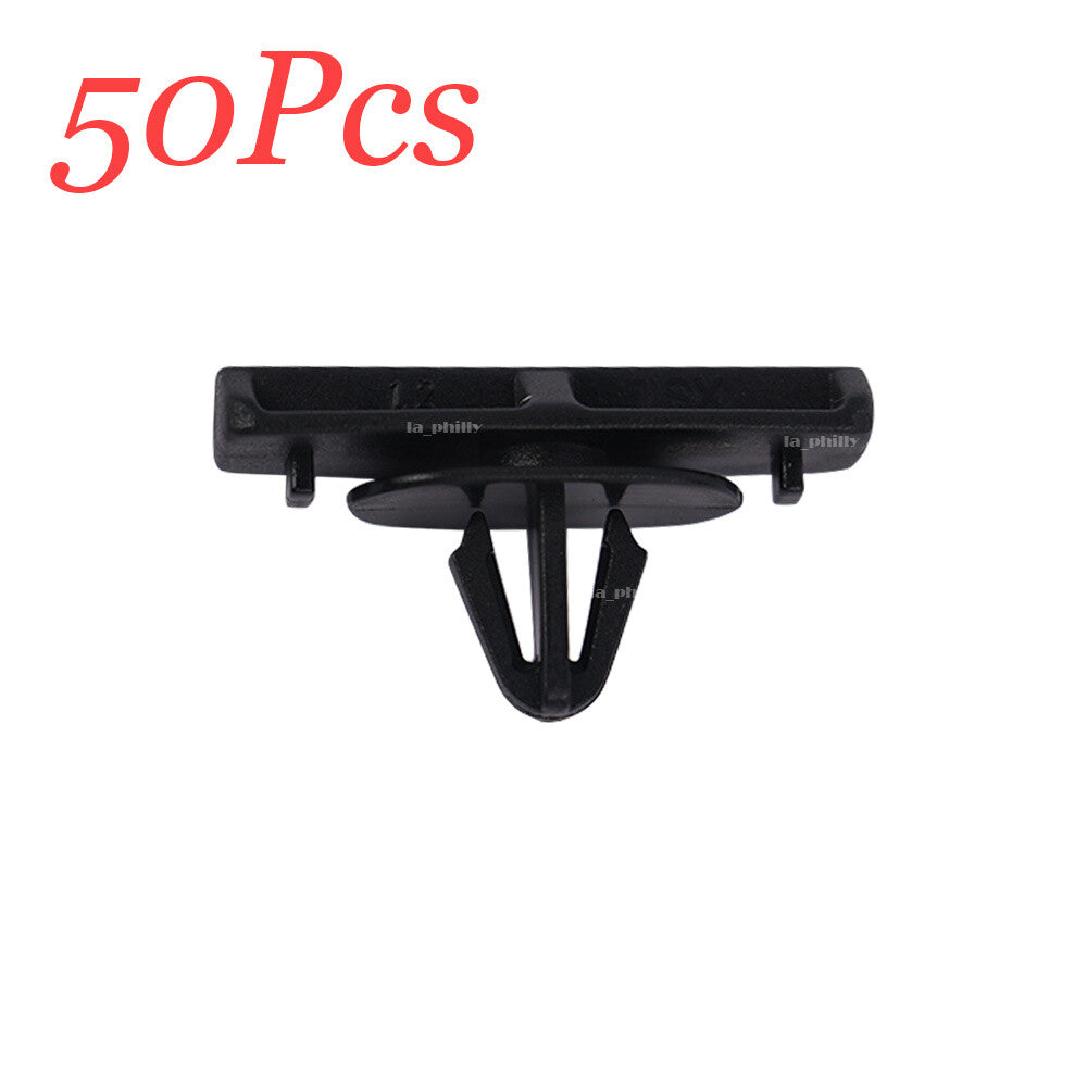 50 Pcs Ground Effects Moulding Clip for Chrysler 55156447A Black Replacement