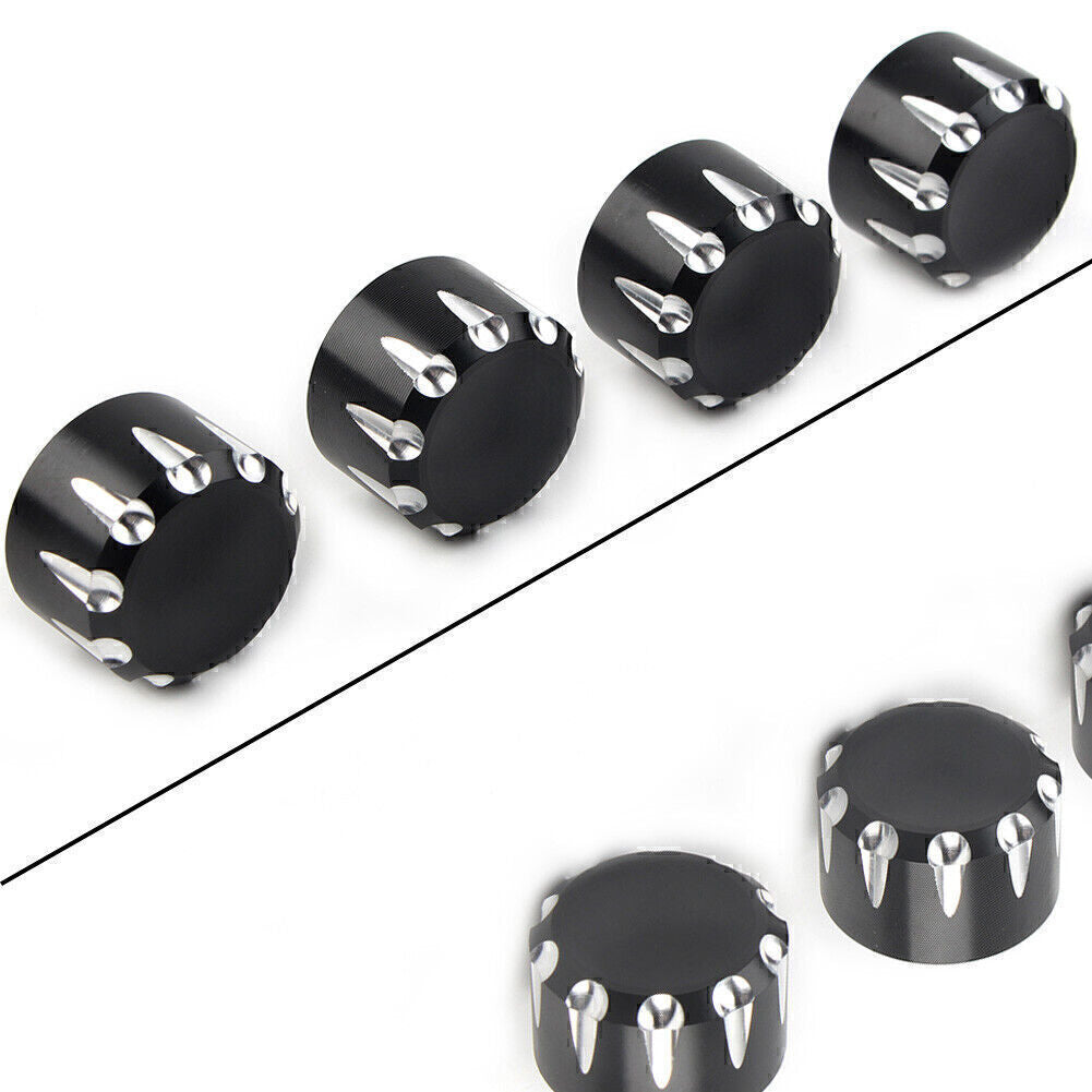 4pcs Black Motorcycle Engine Screw Topper Cover Head Bolt Caps for Harley 883 Q